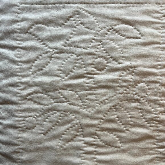 Hand Stitched Folk Art Log Cabin Patchwork & Bird Appliqué Quilt Wall Hanging - Picture 11 of 12